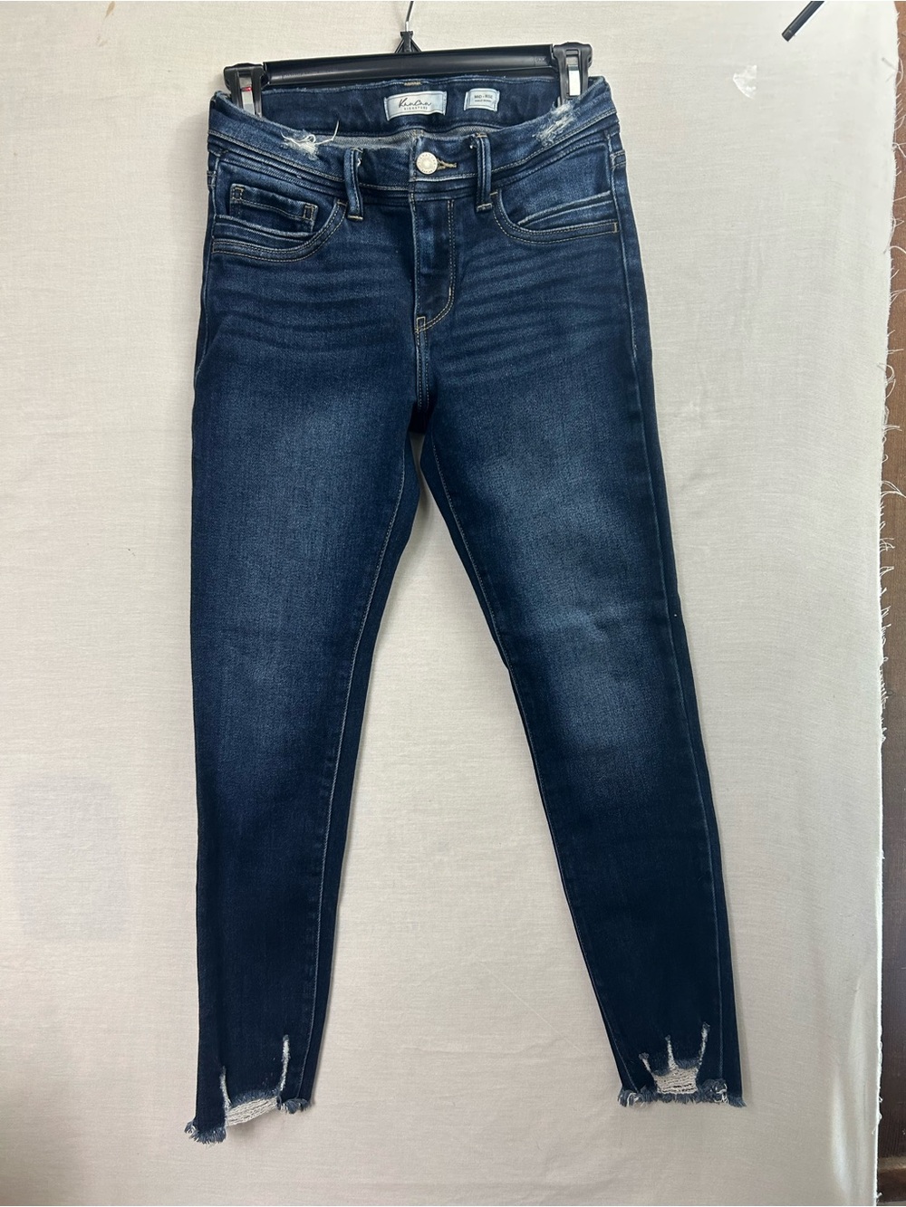 Kancan Mid-Rise Ankle Skinny Dark Wash jeans